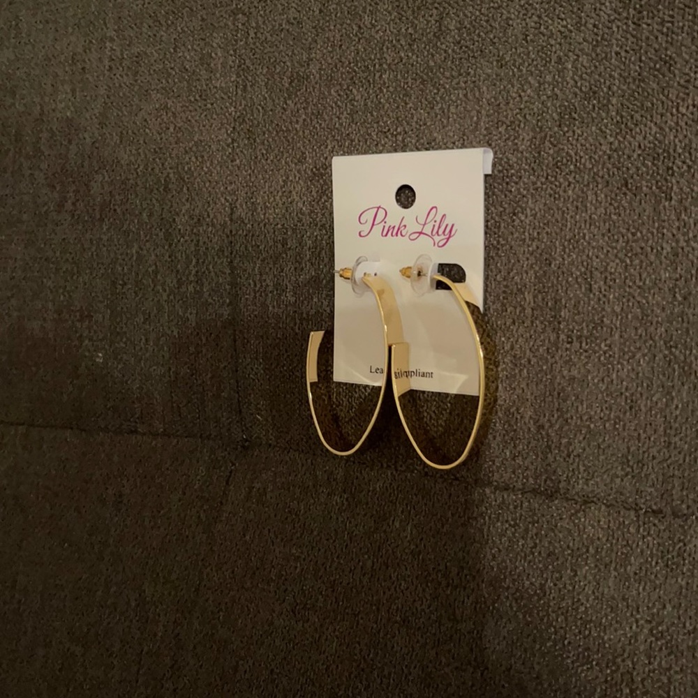 Gold hoop earrings